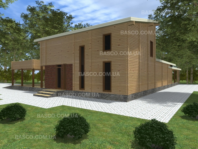 Проект деревянного дома «Лоск»
