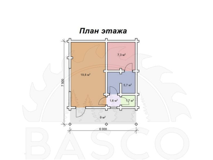 Деревянная баня — «Дубок»