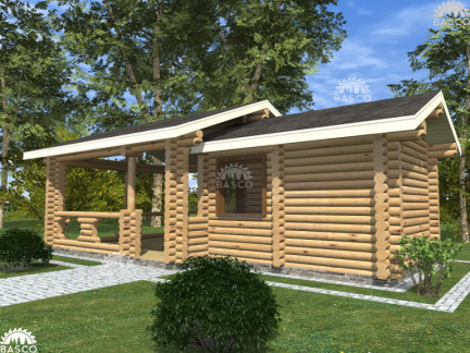 Баня с беседкой — «Дуэт»