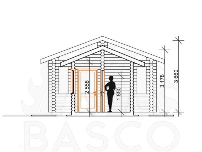 Баня с беседкой — «Дуэт»