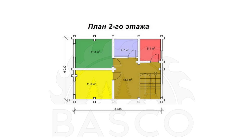 Строительство дома «Арника» — План 2-го этажа